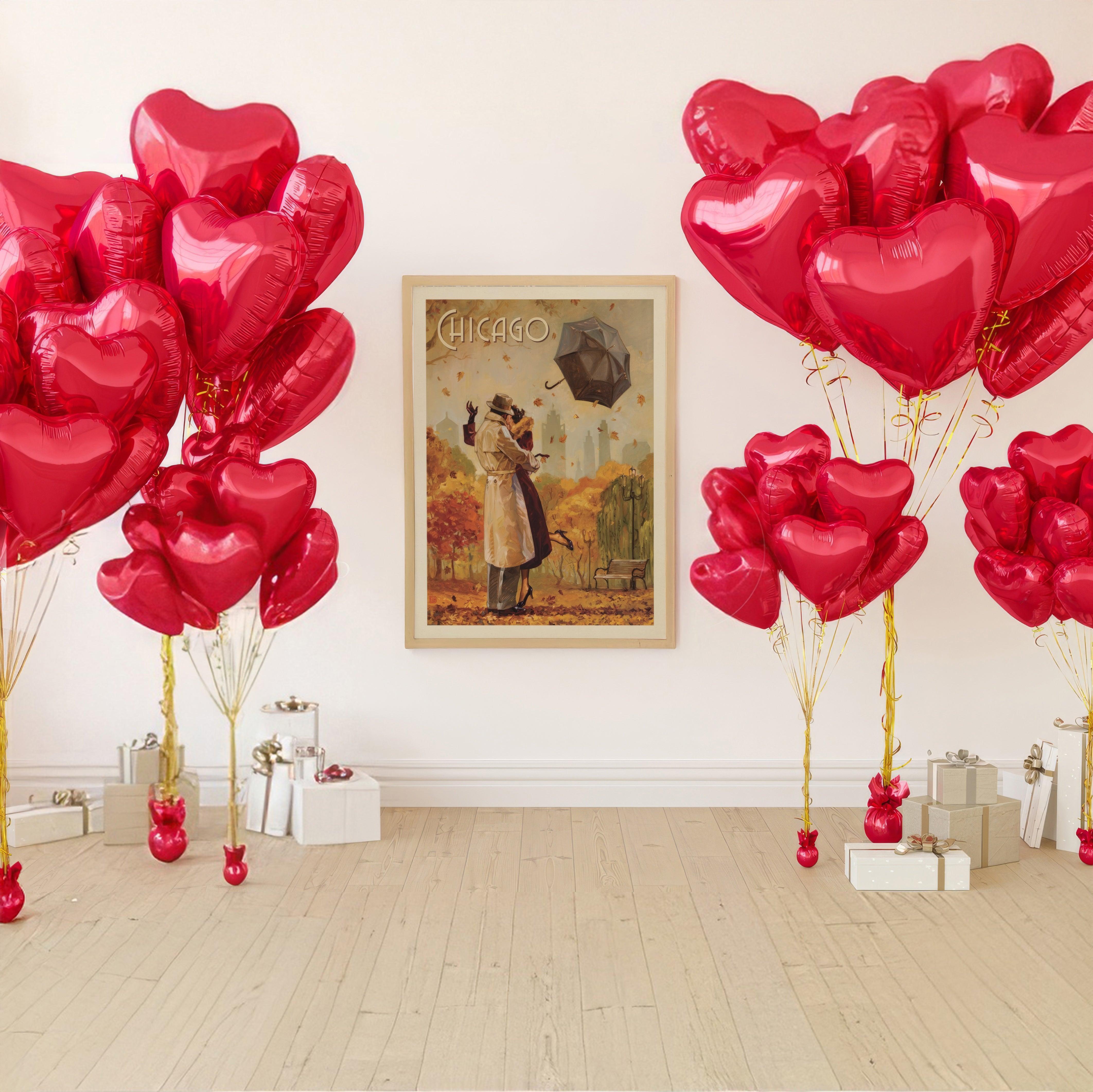 Chicago Romantic Escape – Vintage Wall Art Masterpiece | Download Istantaneo