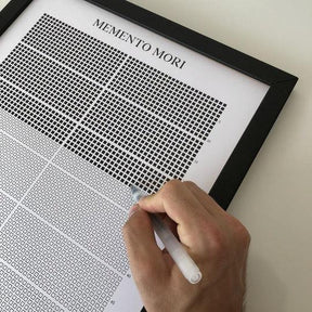 Memento Mori Life Calendar (FRAMED)