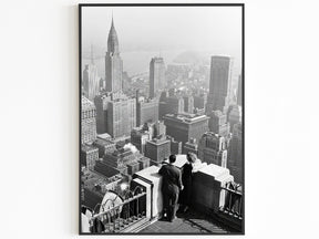 Chrysler Building Print, New York City Vintage Poster, Aesthetic Vintage Poster, Black And White Printable Photo, B&W, Travel Couple Gift