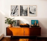 New York City 3er Set, Ästhetische Vintage Poster, Schwarz-Weiß Fotogalerie, USA Reisegeschenk, Vintage Galerie Set