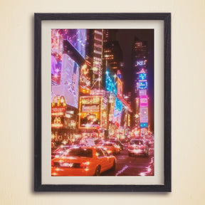 New York City Night, Neon Light Art, Trendy Fashion Poster, Bright Lights, NYC Movie, Aesthetic NY, Oil Painting Decoration, USA Travel Gift