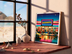 Blockbuster Movie Decor x Steamboat Willie Mickey | Poster