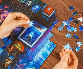 Horror Puzzle 1000-Piece Jigsaw | Halloween Movie Night, Michael Myers Halloween Gift, UNIQUE Movie Gift, Brain Teaser, Horror Board Game