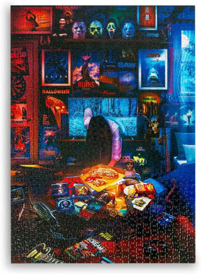 Horror Puzzle 1000-Piece Jigsaw | Halloween Movie Night, Michael Myers Halloween Gift, UNIQUE Movie Gift, Brain Teaser, Horror Board Game