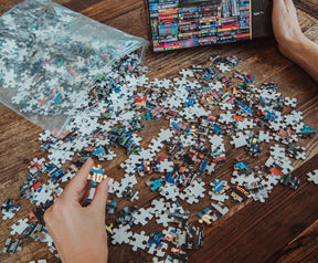 Blockbuster Video 1000-Piece Jigsaw, 90s Movie Night, VHS Movie Gift, UNIQUE Nostalgia Gift, Brain Teaser, Movie Board Game, Film Puzzle